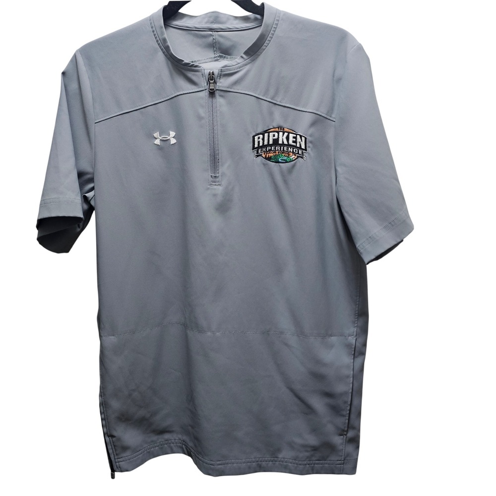 Under Armour Ripken Experience Pigeon‎ Forge YXL Gray 1/4 Zip Pullover Baseball